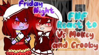 FNF Reacts To Vs Mokey amp Grooby FNF ModGCRVRosieKiwi [upl. by Atinod]