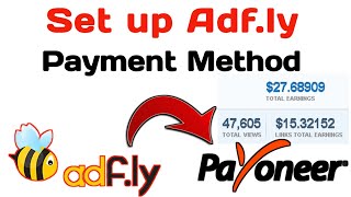 How to add payment method in adfly  How to connect payoneer with adfly  Adfly [upl. by Assed]