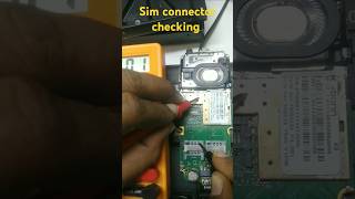 Sim connector checking with Multimeter [upl. by Mitchiner]