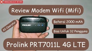 Review Prolink PRT7011L Mifi Modem Wifi 4G LTE All Operator [upl. by Love]