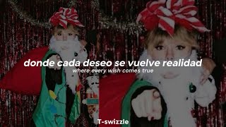 taylor swift christmas tree farm español  lyrics [upl. by Matta584]