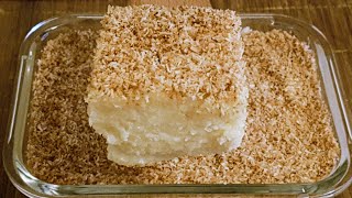 Maja Blanca  Sobremesa de Coco  Coconut Dessert [upl. by Anilat]