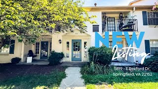 New Listing  5819 E Rexford Dr Springfield VA 22152 [upl. by Alel711]