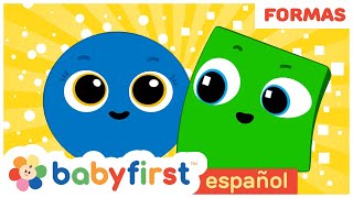 Aprende los colores con Formas  Videos Educativos para niños de 2 a 3 años  BabyFirst Español [upl. by Nauqet]