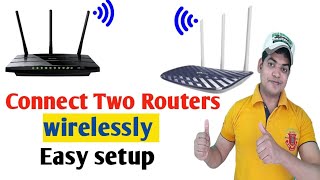 How To Connect Two Tplink Router wirelessly 100 Working  WDS Wireless distribution system [upl. by Midis]