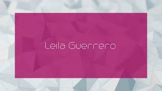 Leila Guerrero  appearance [upl. by Enelime]