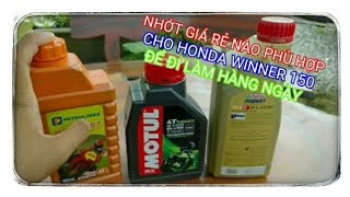 Nhớt giá rẻ nào cho Honda Winner 150 phù hợp để đi làm  BeePro [upl. by Marco]