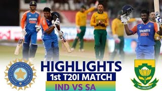 India Vs South Africa 1st T20 Match Full Highlights 2024  IND VS SA [upl. by Onitnelav]