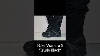 BEST WINTER RUNNERS Nike Vomero 5 Triple Black nike nikevomero5 sneakers [upl. by Aikyt]