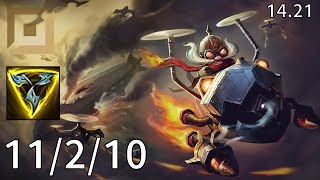 Corki ADC vs Jinx  EUW challenger  Patch 1421 [upl. by Atnom]