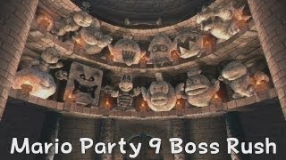 Mario Party 9  Boss Rush Mode all boss battles [upl. by Atsillak82]