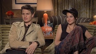 Shailene Woodley amp Ansel Elgort  The Fault in Our Stars Interview HD [upl. by Hassin808]