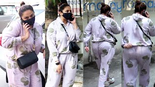 Huma Qureshi Flaunts Her Hot Figure In Uncomfortable Outfit Snapped  Kromakay Salon Outside At Juhu [upl. by Enaelem]