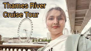 50 minutes LONDON sightseeing by boat  divyangiherbals  ytvideo  Thames River Cruise tour [upl. by Ettessil]