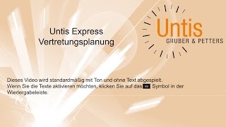 Untis Express  Vertretungsplanung [upl. by Ynaffet]