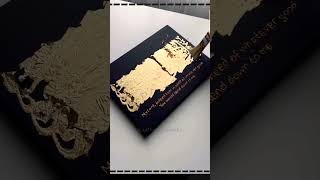 Applying gold leaf perfection tips for beginners art calligraphy artist goldleaf shorts [upl. by Salina]