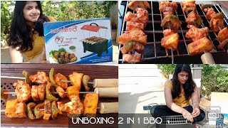 Wellberg 2 in 1 Barbeque Unboxing And Review  Simple And Fun Recipes Vlog  Review And Unboxing [upl. by Eedak737]