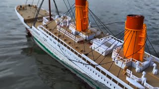 HMHS Britannic Model Sinking at the Lake  Its the End [upl. by Eiramlatsyrk]