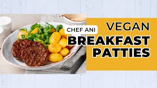 VEGAN Breakfast Sausage Patties gluten free nut free oil free options [upl. by Adivad105]