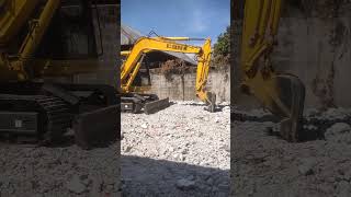 Komatsu PC60 backhoeexcavator construcrion dailylifeofanengineer [upl. by Damarra]