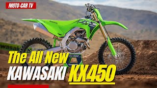 The AllNew Kawasaki KX450  MOTOCAR TV [upl. by Ahsirtal717]