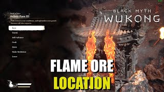 Flame Ore Farm Spot Location Black Myth Wukong [upl. by Claribel]