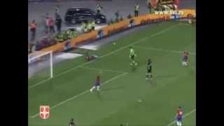 Serbia  Austria 10 highlights 6 June 2009 World Cup 2010 qualifier [upl. by Serena]