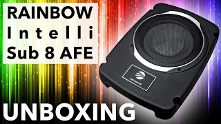 Rainbow Intelli Sub 8 AFE  Super small under seat subwoofer  UNBOXING [upl. by Mialliw]