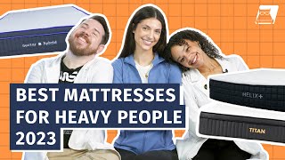 Best Mattresses For Heavy People 2023  Which Should You Pick [upl. by Bonne]