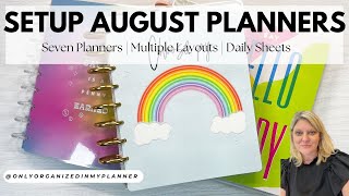 Setting Up My August Planner [upl. by Ycram599]