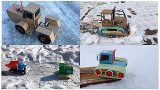 Four of the most powerful tractors in snow battles [upl. by Giacinta870]