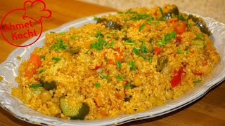 Bulgur mit Gemüse  Ahmet Kocht  türkisch kochen  Folge 505 [upl. by Ginni314]