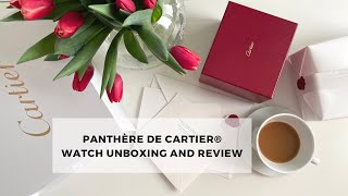 Panthère de Cartier ® Small Watch  Full unboxing amp review  Experience [upl. by Garlinda264]