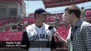 TheMWCcom chats with BYU sophomore Taylor Cole [upl. by Neerroc]