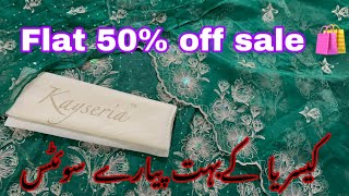 Kayseria flat 50 off sale shopping haul [upl. by Aronle]