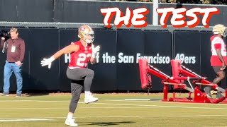 49ers RB Christian McCaffrey Tests his Calves [upl. by Eliam]