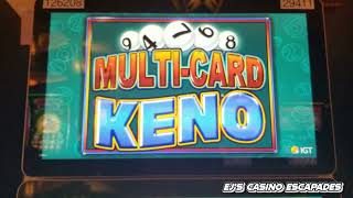 KENO  Multicard  5s and 7s  Pechanga Casino [upl. by Nashoma]