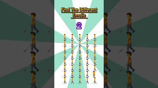 Find The Different emojis ll quizzygame emojischallenge [upl. by Aitat894]