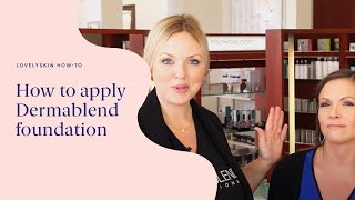 How to Apply Dermablend Foundation  3 Steps to Flawless Makeup [upl. by Ivonne]