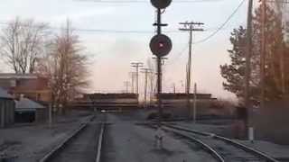 Possibly The Creepiest Train Horn Ever Epic Catch DME SD402s at Hamler Ohio [upl. by Neumeyer401]