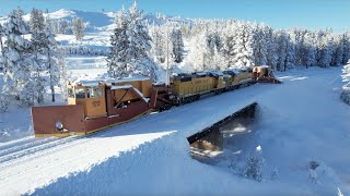 4K Snow Plows Battling the Donner Pass [upl. by Odnanreh]