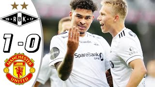 Rosenborg vs Manchester United 10 All Goals amp Highlights  2024 noah jean holm goal [upl. by Kazimir]