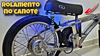 Suspensão Traseira para Bike ElétricaMotorizada da forma mais SIMPLES E BARATA [upl. by Ridan]