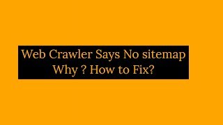 Crawlers Could Not Fetch Sitemap Of My Website How To Fix [upl. by Odlanra187]