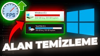 WİNDOWS ALAN NASIL TEMİZLENİR  Windows Yer Açma FPS BOOST [upl. by Patterman]