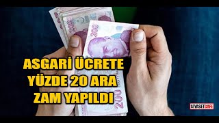 KKTCde asgari ücrete yüzde 20 ara zam yapıldı [upl. by Ainafetse]