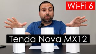 Tenda Nova MX12 Unboxing and Review  Mesh WiFi 6  Speed Test Range Tests App and Much More [upl. by Leviram]