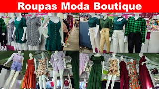 MODA CENTER SANTA CRUZ PE MODA BOUTIQUE VESTIDOS CONJUNTOS MACACÃO E CALÇA NO LINHO [upl. by Dougall]