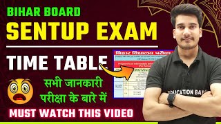 Bihar Board Sent Up Exam 2025 Class 12  Time Table  Complete Details of Sentup Exam Bihar Board [upl. by Shifrah]