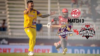 GT20 Canada Season 3  Match  3 Highlights  Surrey Jaguars vs Montreal Tigers [upl. by Luella942]